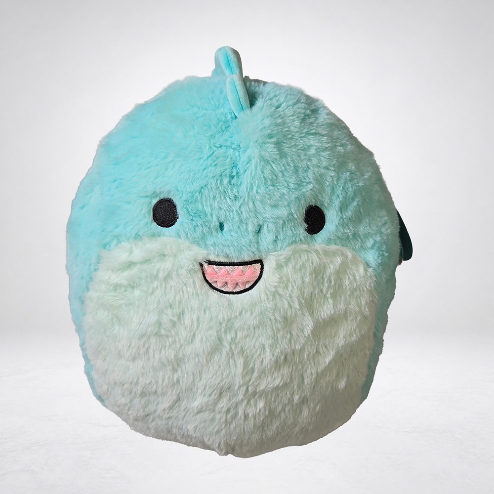 Squishmallows Fuzz-A-Mallows Plush Kids 12" Blue New Essy the Dinosaur Toy